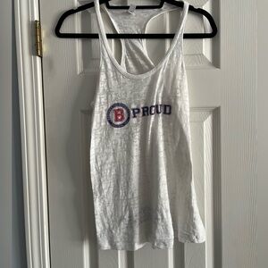 Next Level Apparel, Baddass Incorporated white tank, size large